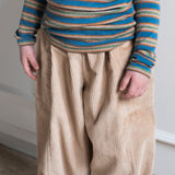 Kids Cotton Corduroy Barrel Pants - Sesame