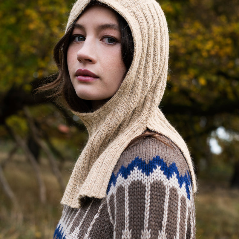 Women's Suri Alpaca Balaclava - Oatmilk