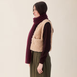 Women's Teddy Wool Aida Vest - Natural
