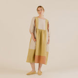 Women's Linen & Cotton Winnie Dress - Patchwork Mix