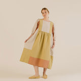Women's Linen & Cotton Winnie Dress - Patchwork Mix