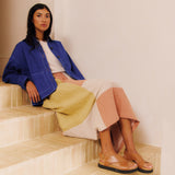 Women's Linen & Cotton Willow Skirt - Patchwork Mix