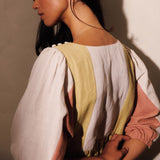 Women's Linen & Cotton Winnie Dress - Patchwork Mix