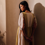 Women's Linen & Cotton Winnie Dress - Patchwork Mix