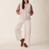 Women's Cotton Ini Patch Jeans - Oat Mix