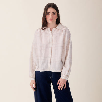 Women's Linen Binni Shirt - White Base