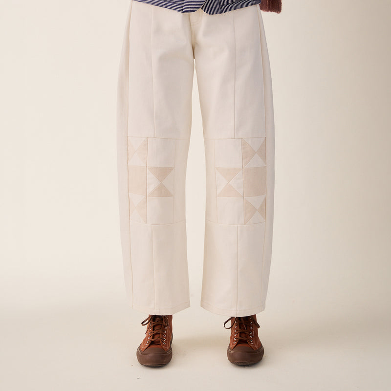 Women's Cotton Ini Patch Jeans - Oat Mix