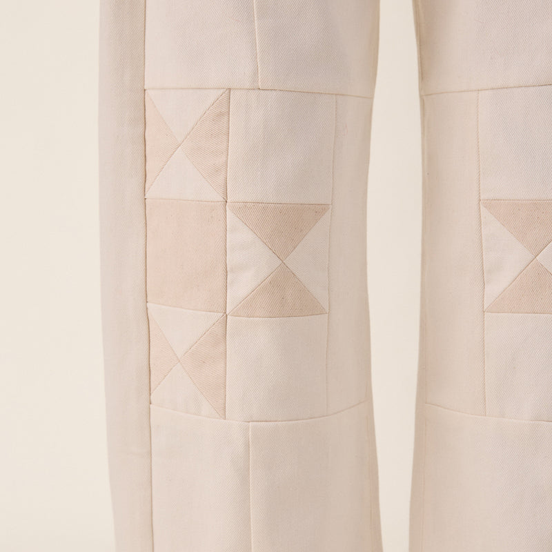 Women's Cotton Ini Patch Jeans - Oat Mix