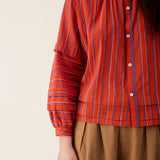 Women's Cotton/Linen Lotta Shirt - Red Stripe