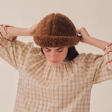 Women's Teddy Wool Cloud Hat - Brown