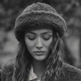 Women's Teddy Wool Cloud Hat - Brown