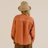 Women's Linen Willow Shirt - Brick