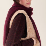 Women's Teddy Wool Aida Vest - Natural