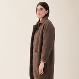 Women's Wool Bobby Coat - Brown Marl