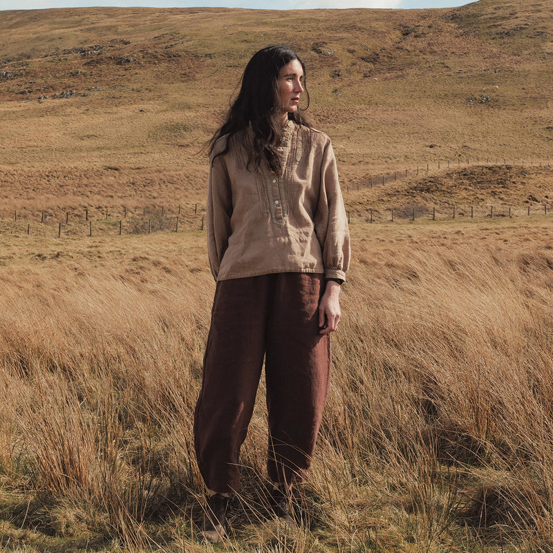 Acacia Women's Blouse - Linen - Sand