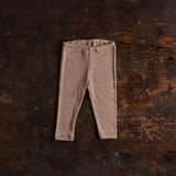 Finch Baby Leggings - Merino Wool & Silk - Warm Driftwood