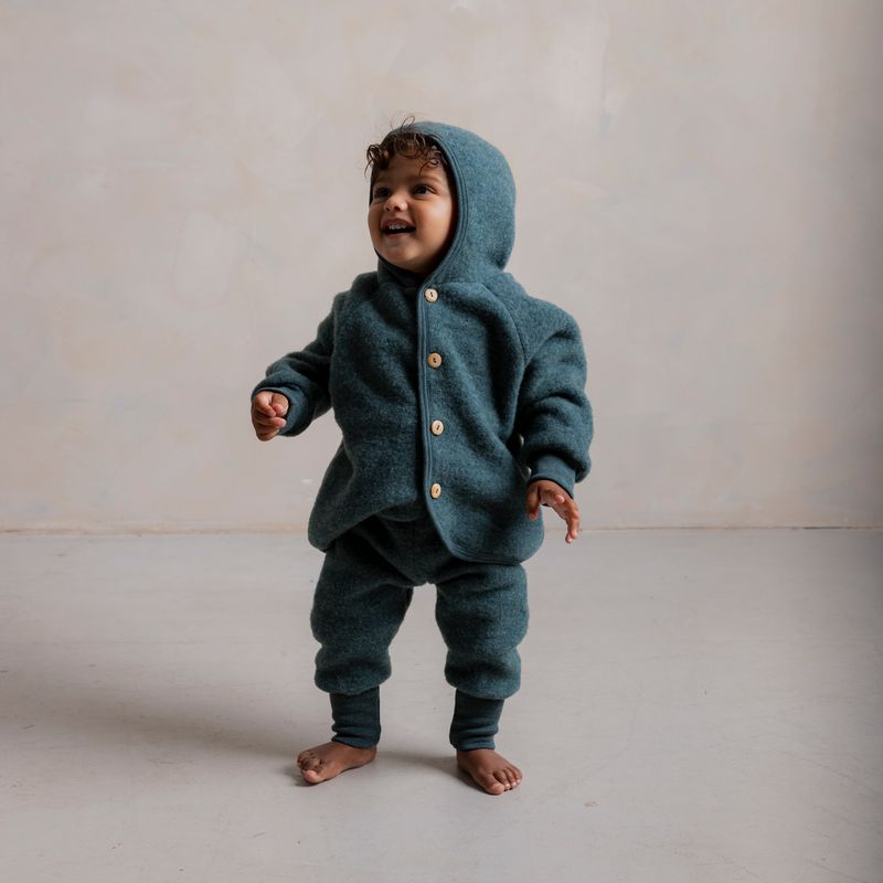 Barbet Baby & Kids Pants - Merino Wool Fleece - Seafoam