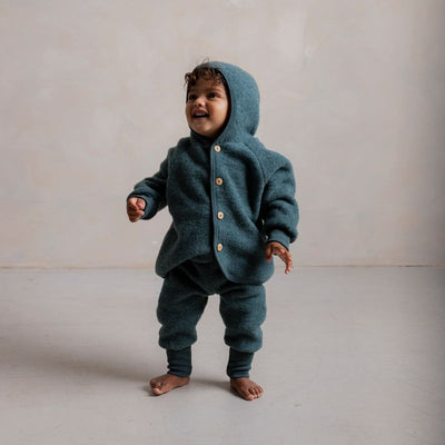 Barbet Baby & Kids Pants - Merino Wool Fleece - Seafoam