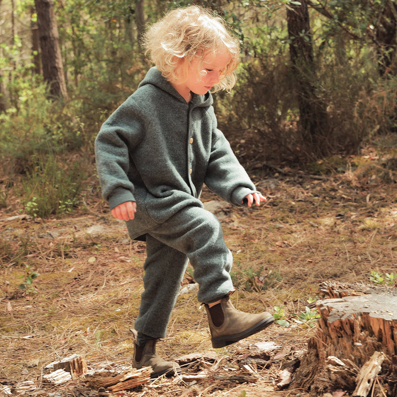 Barbet Baby & Kids Pants - Merino Wool Fleece - Seafoam