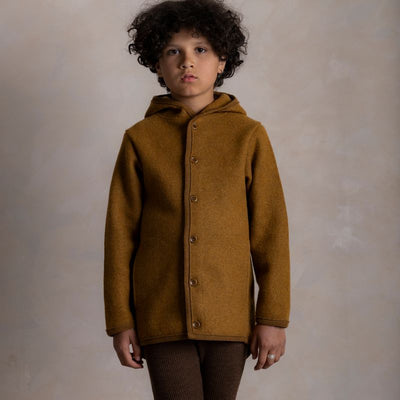 Bramble Baby & Kids Jacket  - Boiled Merino Wool - Copper