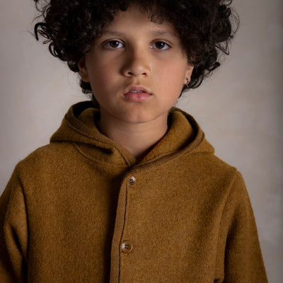 Bramble Baby & Kids Jacket  - Boiled Merino Wool - Copper