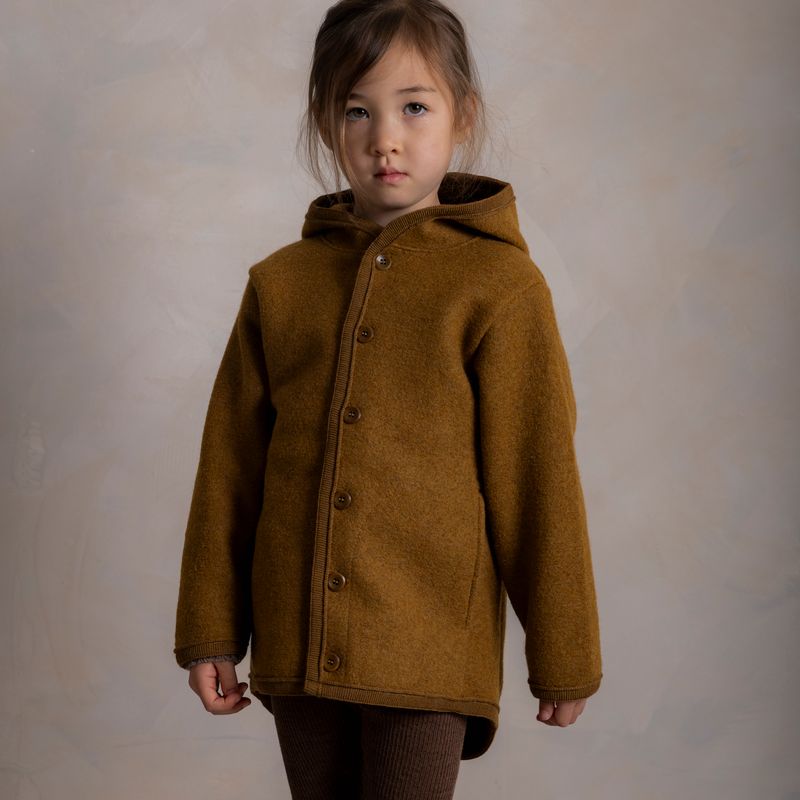 Bramble Baby & Kids Jacket  - Boiled Merino Wool - Copper