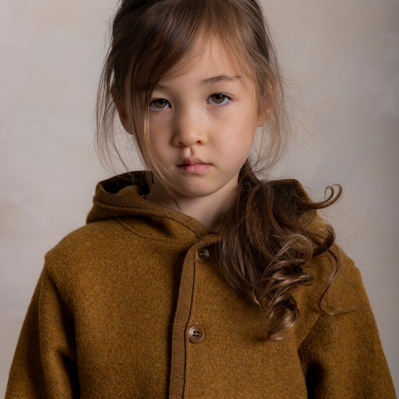 Bramble Baby & Kids Jacket  - Boiled Merino Wool - Copper