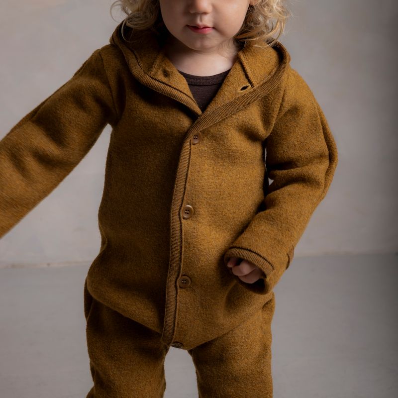 Harvest Baby & Kids Overall - Boiled Merino Wool  - Copper