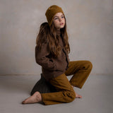 River Baby & Kids Dungarees - Boiled Merino Wool  - Copper