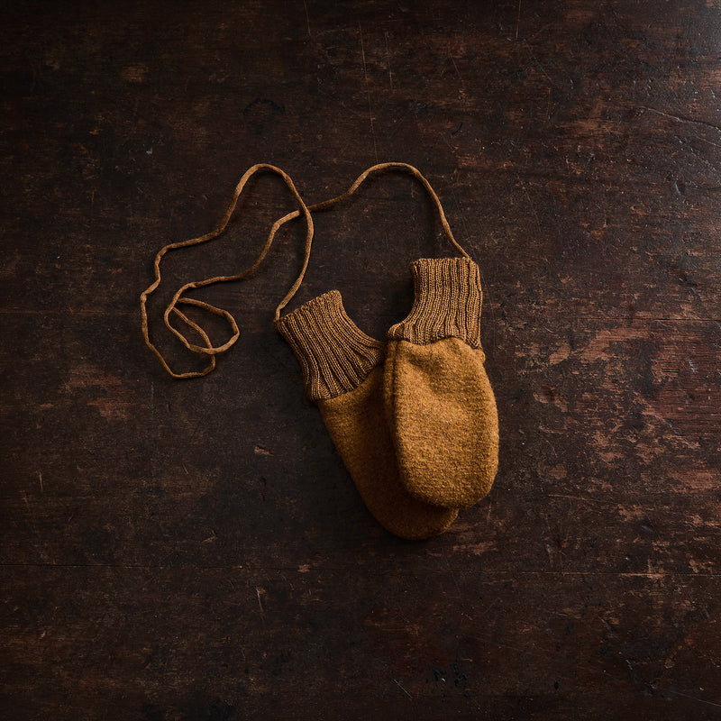 Reed Baby & Kids Mittens - Boiled Merino Wool  - Copper