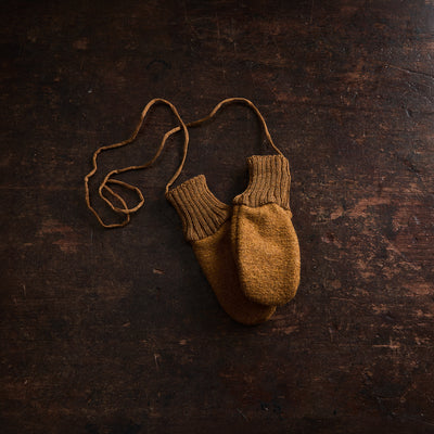 Reed Baby & Kids Mittens - Boiled Merino Wool  - Copper