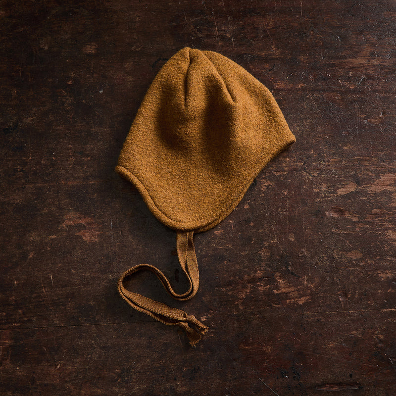 Strath Baby & Kids Hat - Boiled Merino Wool  - Copper