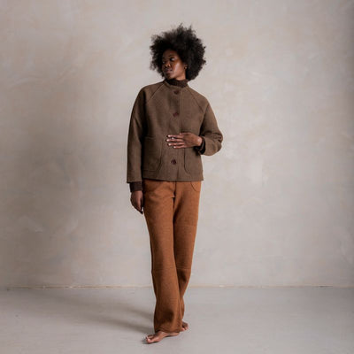Women's Creek II Jacket - Boiled Merino Wool - Hazelnut