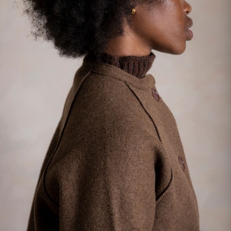 Women's Creek II Jacket - Boiled Merino Wool - Hazelnut