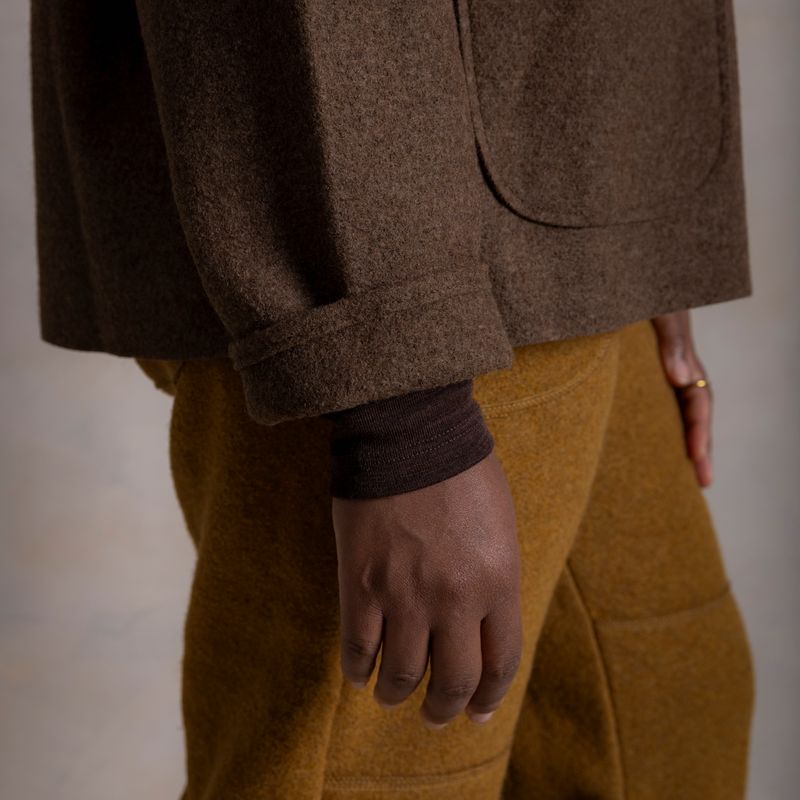 Women's Creek II Jacket - Boiled Merino Wool - Hazelnut
