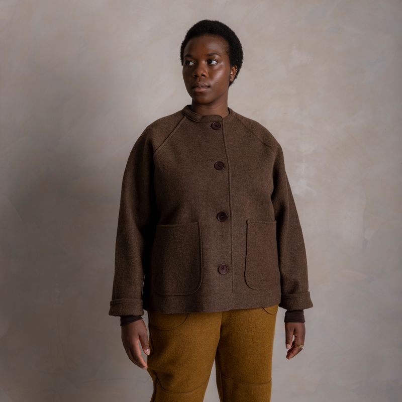 Women's Creek II Jacket - Boiled Merino Wool - Hazelnut