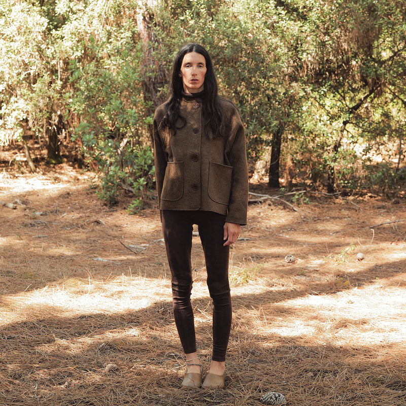 Women's Creek II Jacket - Boiled Merino Wool - Hazelnut
