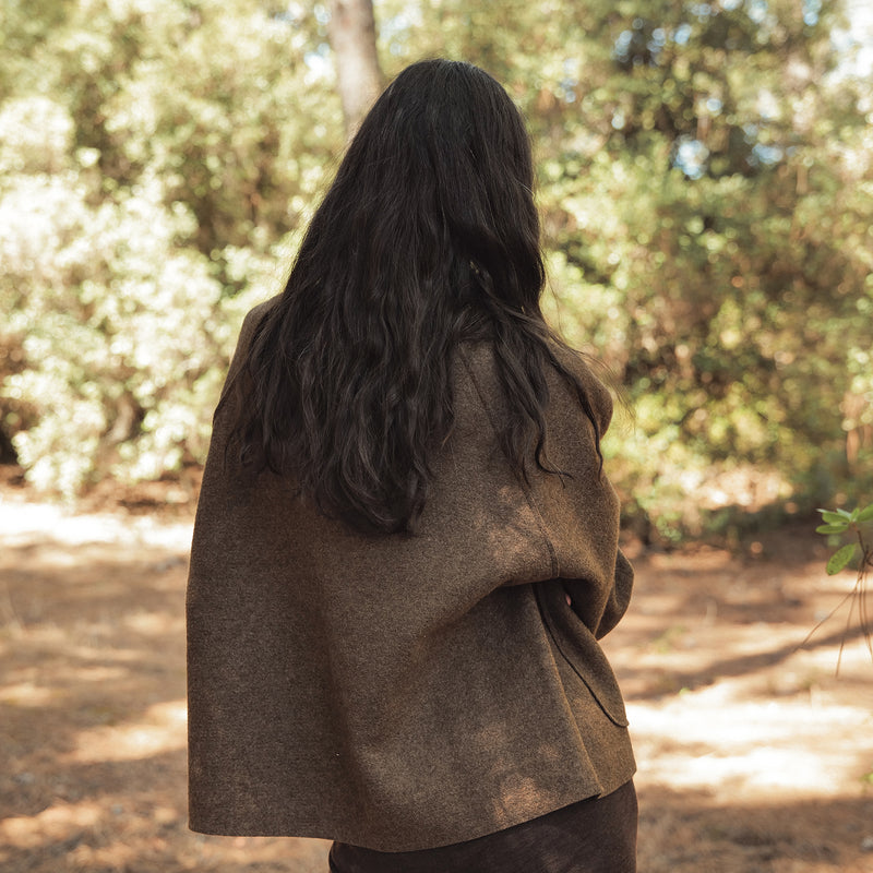 Women's Creek II Jacket - Boiled Merino Wool - Hazelnut