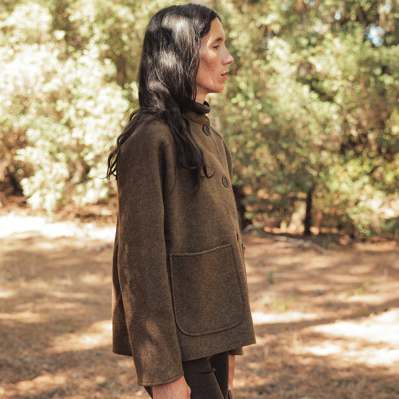 Women's Creek II Jacket - Boiled Merino Wool - Hazelnut