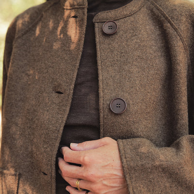 Women's Creek II Jacket - Boiled Merino Wool - Hazelnut