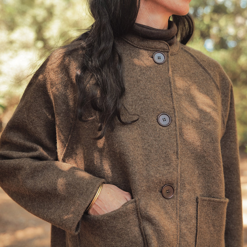 Women's Creek II Jacket - Boiled Merino Wool - Hazelnut