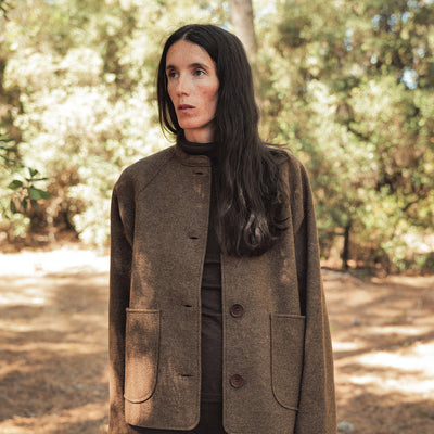 Women's Creek II Jacket - Boiled Merino Wool - Hazelnut