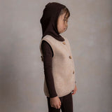 Eider Baby & Kids Vest - Merino Wool Fleece - Sandstorm