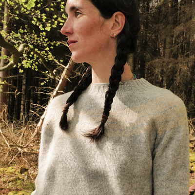 Garden Women's Sweater - Lambswool - Flint