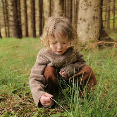 Garden Baby & Kids Sweater - Lambswool - Mouse