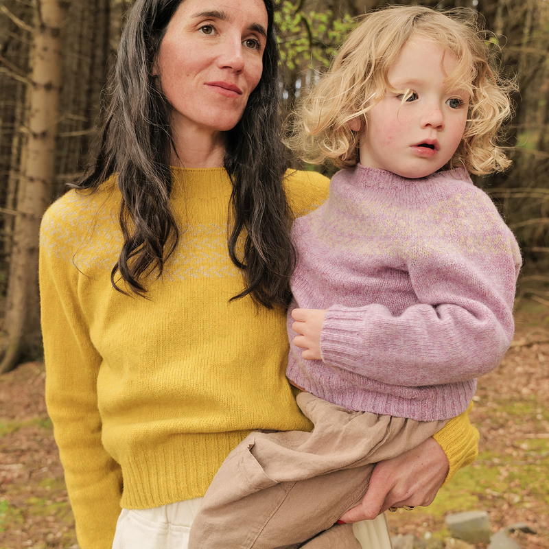 Garden Baby & Kids Sweater - Lambswool - Clematis