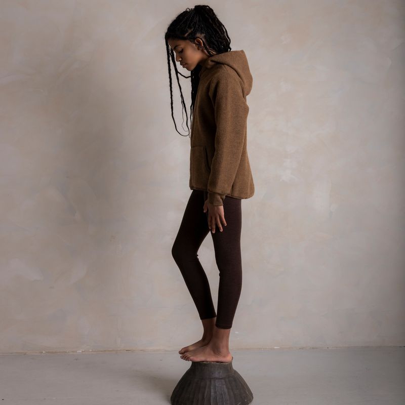 Hawk Kids Jacket - Merino Wool Fleece - Sycamore