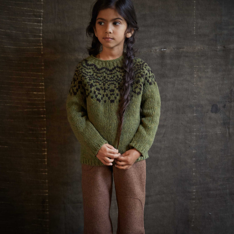 Isle Sweater - Donegal Wool - Ivy