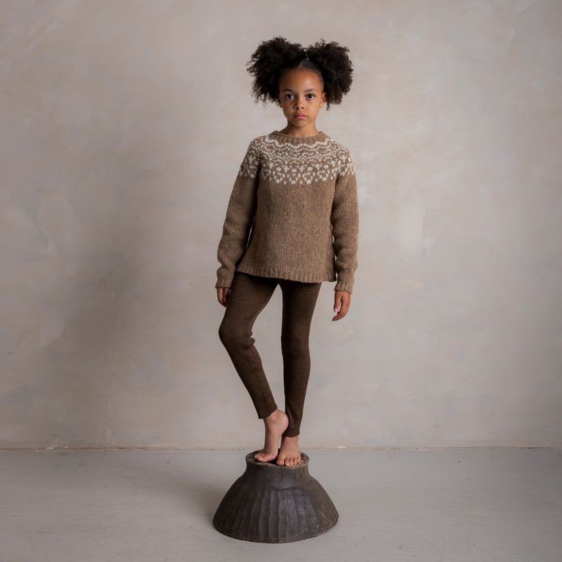 Isle Baby & Kids Sweater - Donegal Wool - Husk