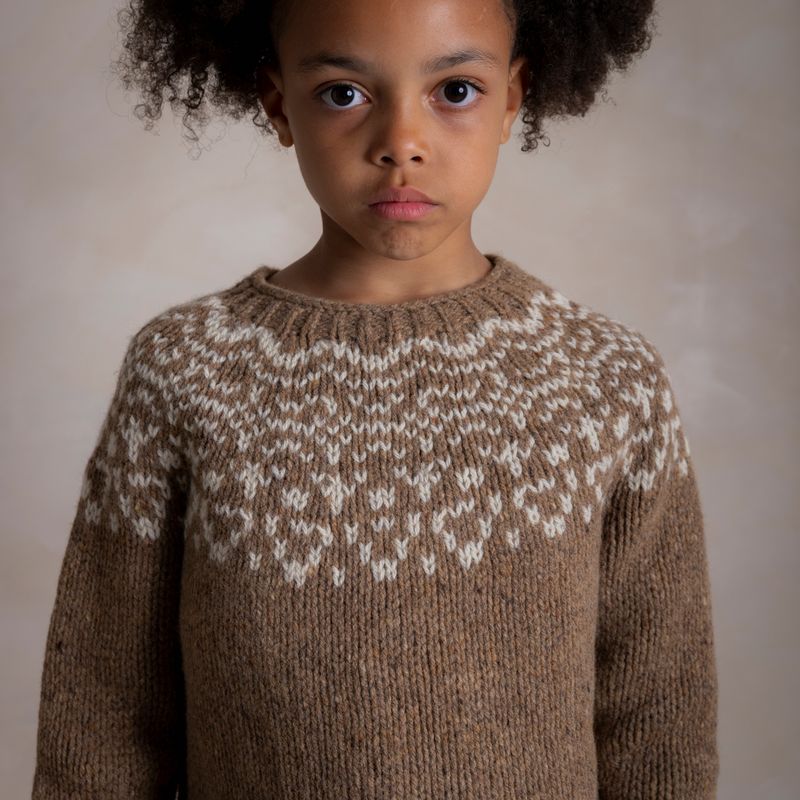 Isle Baby & Kids Sweater - Donegal Wool - Husk